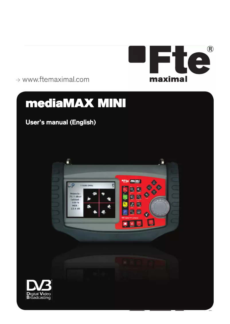 Page 1 de la notice Manuel utilisateur Fte maximal MEDIAMAX MINI S2T