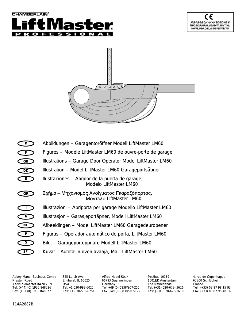 Página 1 del manual Manual de usuario Chamberlain LiftMaster LM60