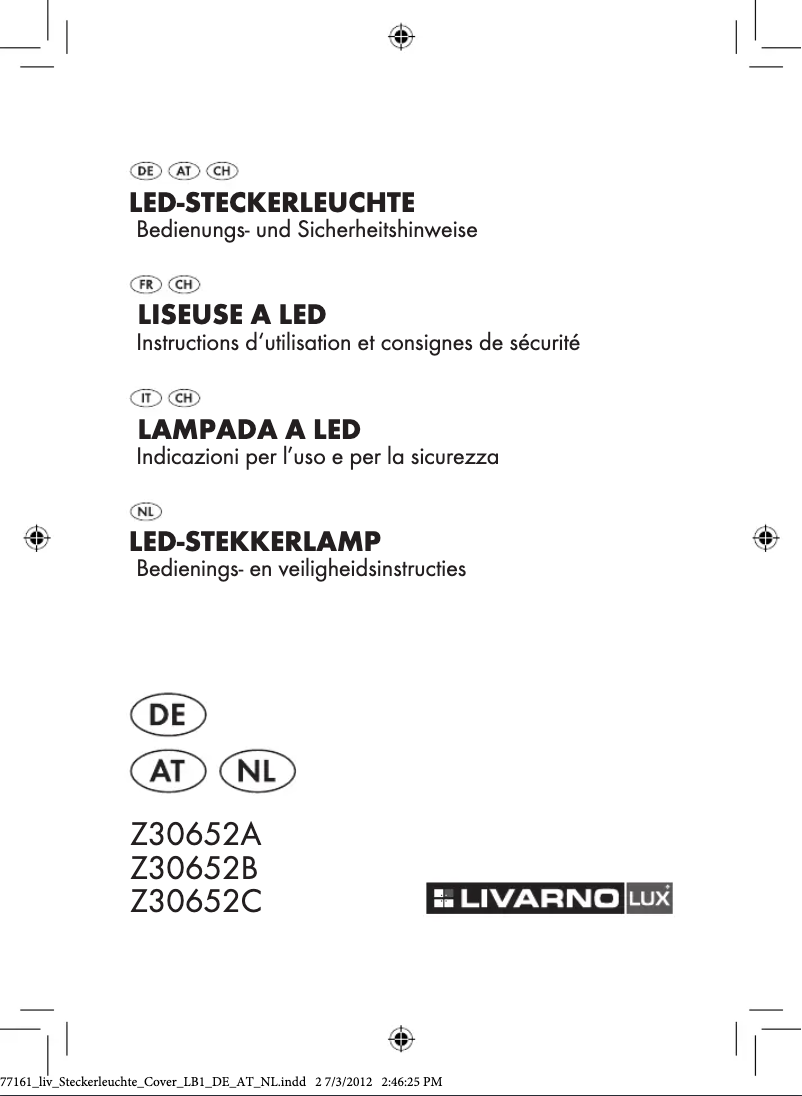 Image de la première page du manuel de l'appareil IAN 77161