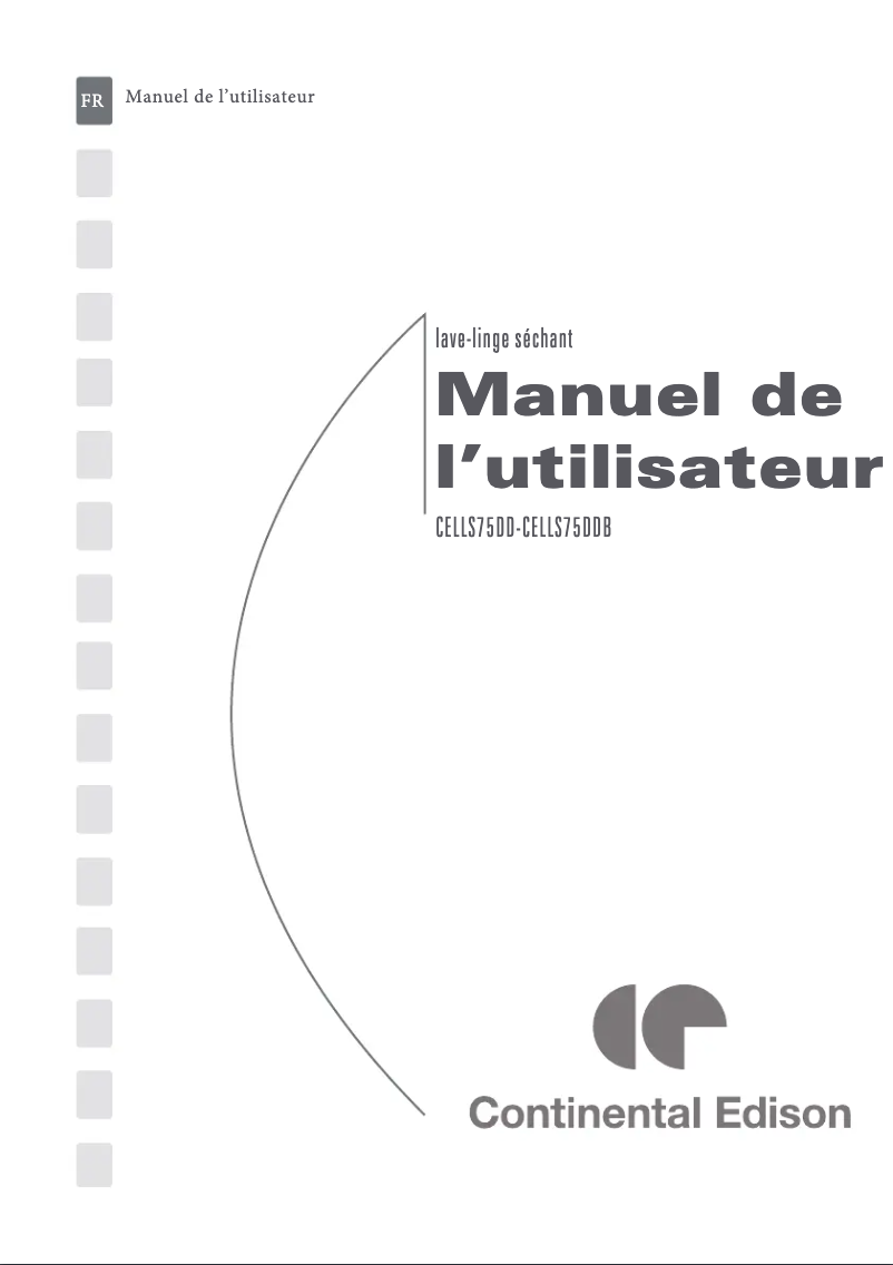 Page 1 de la notice Manuel utilisateur Continental Edison CELLS75DD