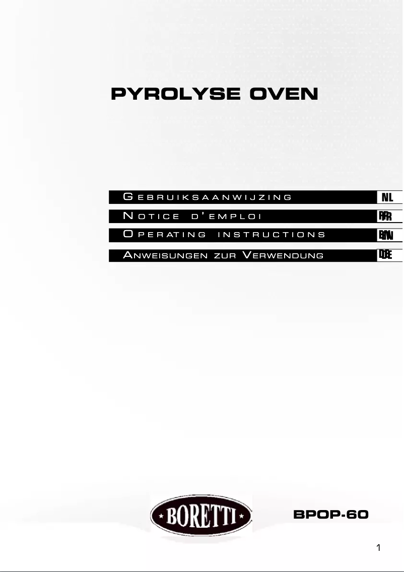 Image de la première page du manuel de l'appareil BPOP60