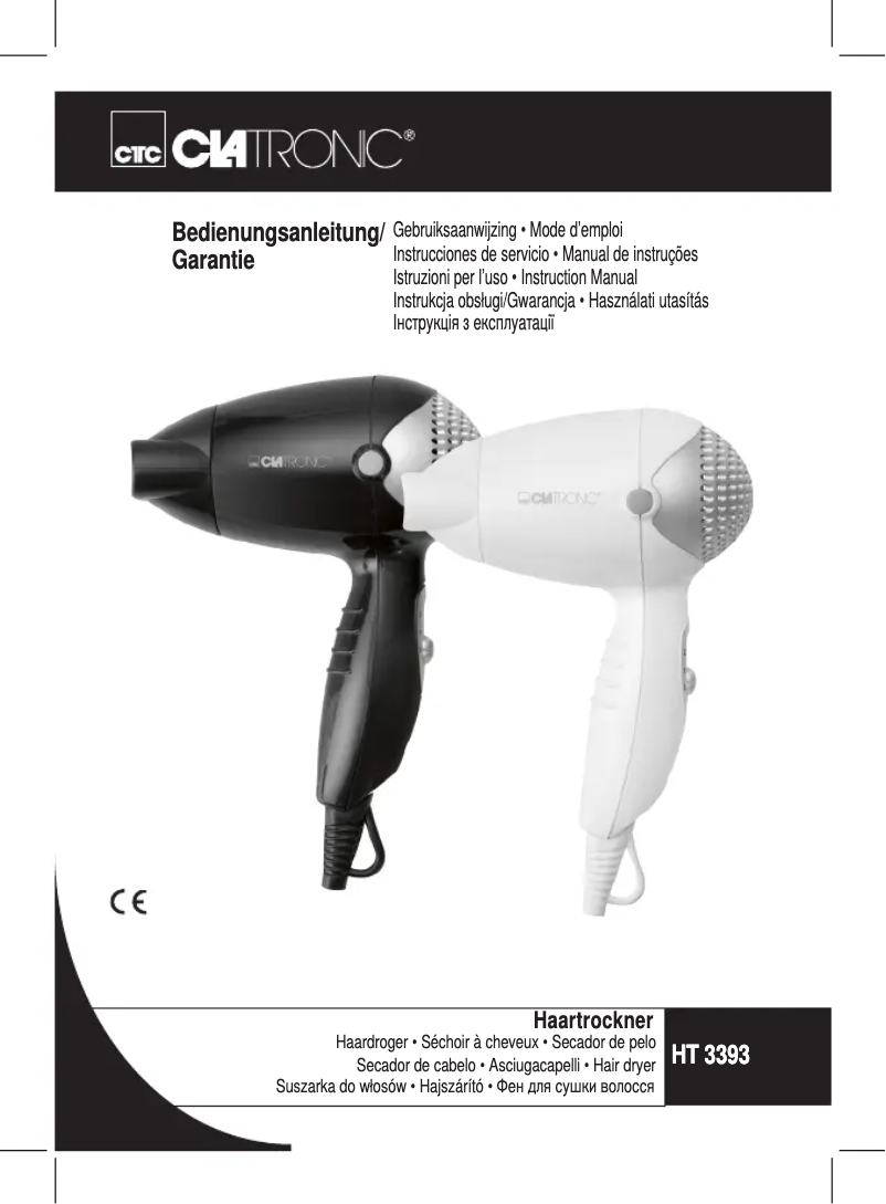 Página 1 del manual Manual de usuario Clatronic HT 3393