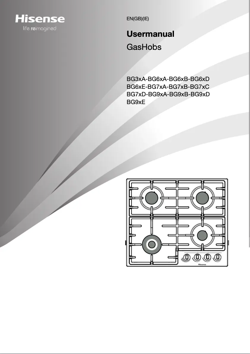 Page 1 de la notice Manuel utilisateur Hisense GG773BUK