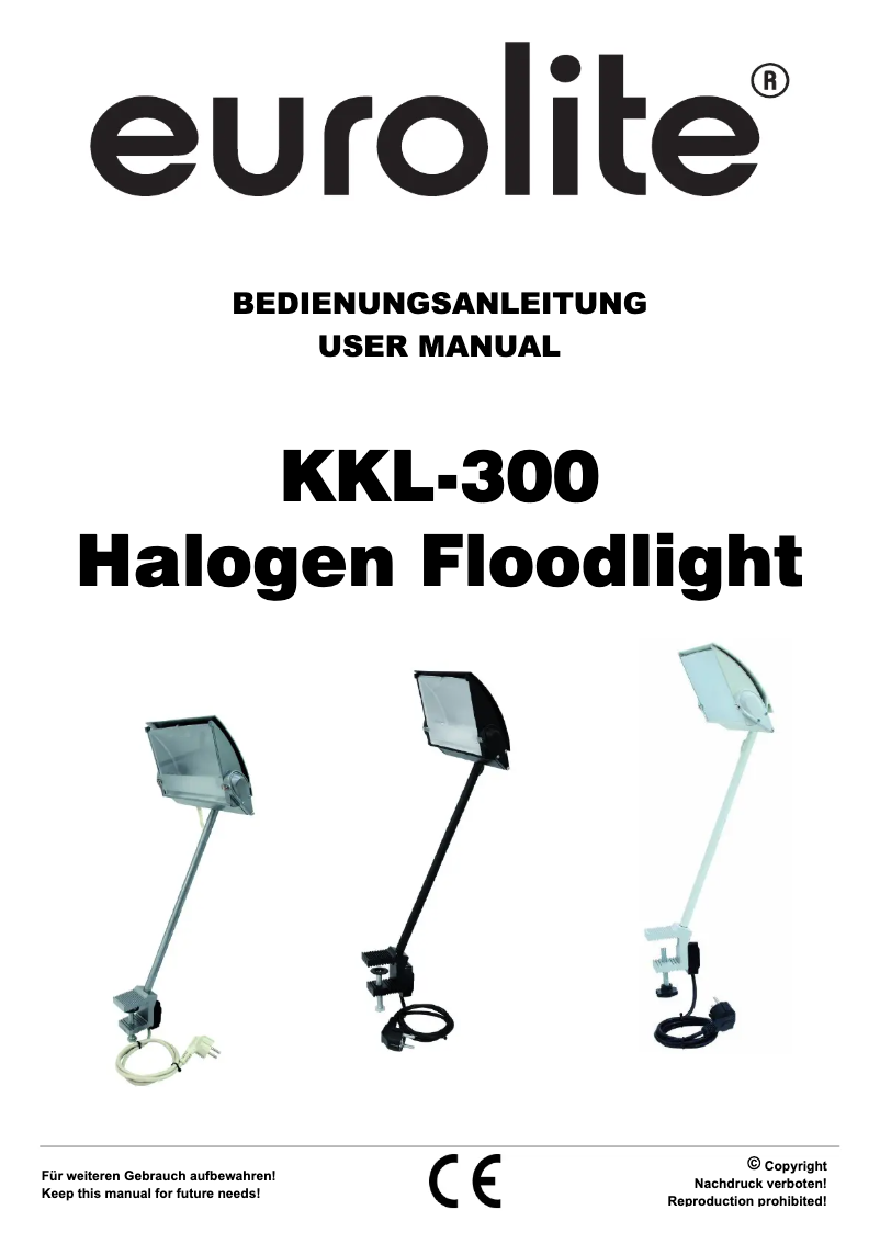 Page 1 de la notice Manuel utilisateur Eurolite KKL-300