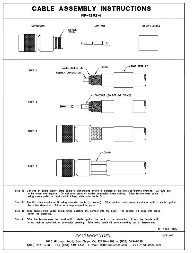 Image de la première page du manuel de l'appareil RP-1202-I