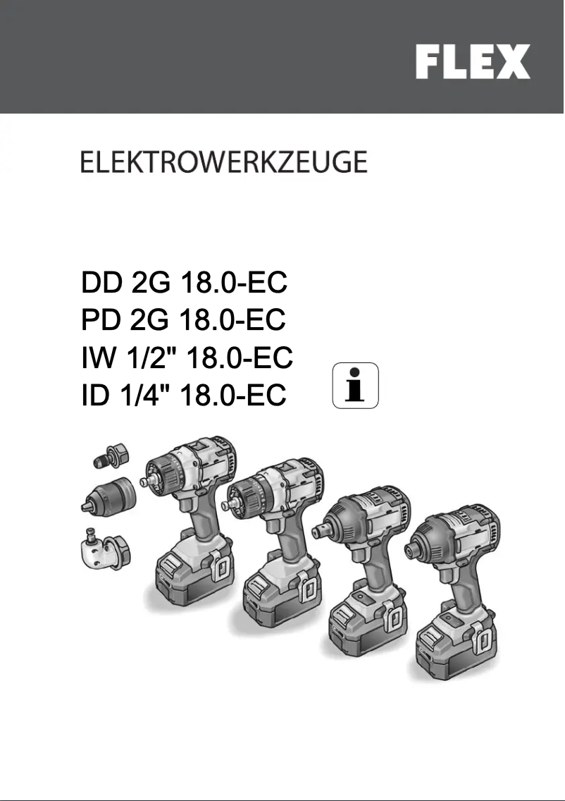 Image de la première page du manuel de l'appareil IW 1/2" 18.0-EC