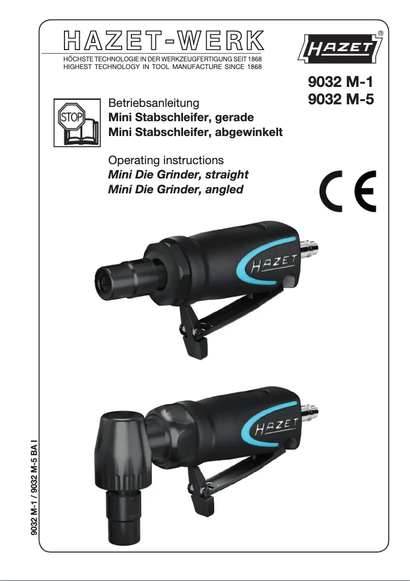 Page n°1 - Manuel utilisateur Hazet 9032 M-1