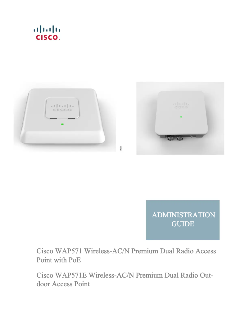 Page 1 de la notice Manuel utilisateur Cisco WAP571