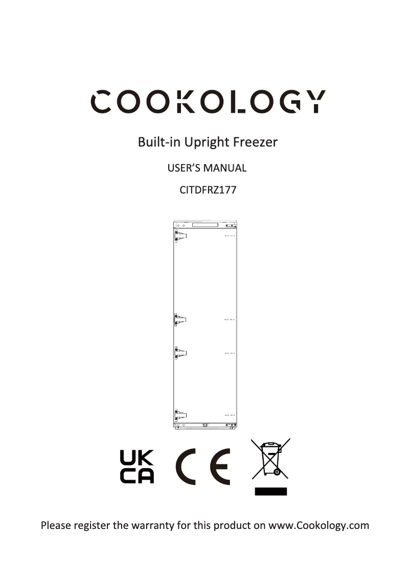 Image de la première page du manuel de l'appareil CITDFRZ177