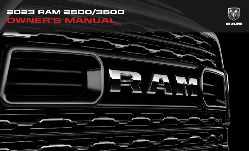 Page 1 de la notice Manuel utilisateur RAM 3500 (2023)