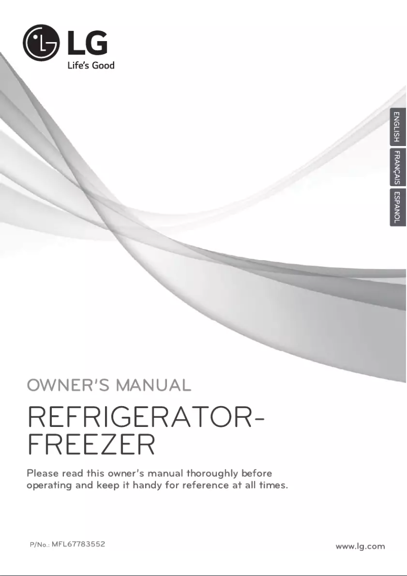 Page 1 de la notice Manuel utilisateur LG GB44SVP