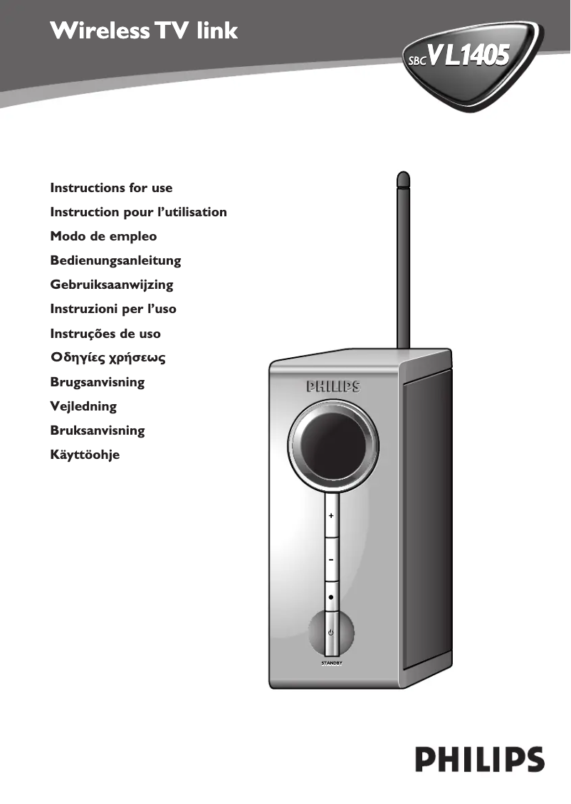 Page n°1 - Manuel utilisateur Philips SBCVL1405