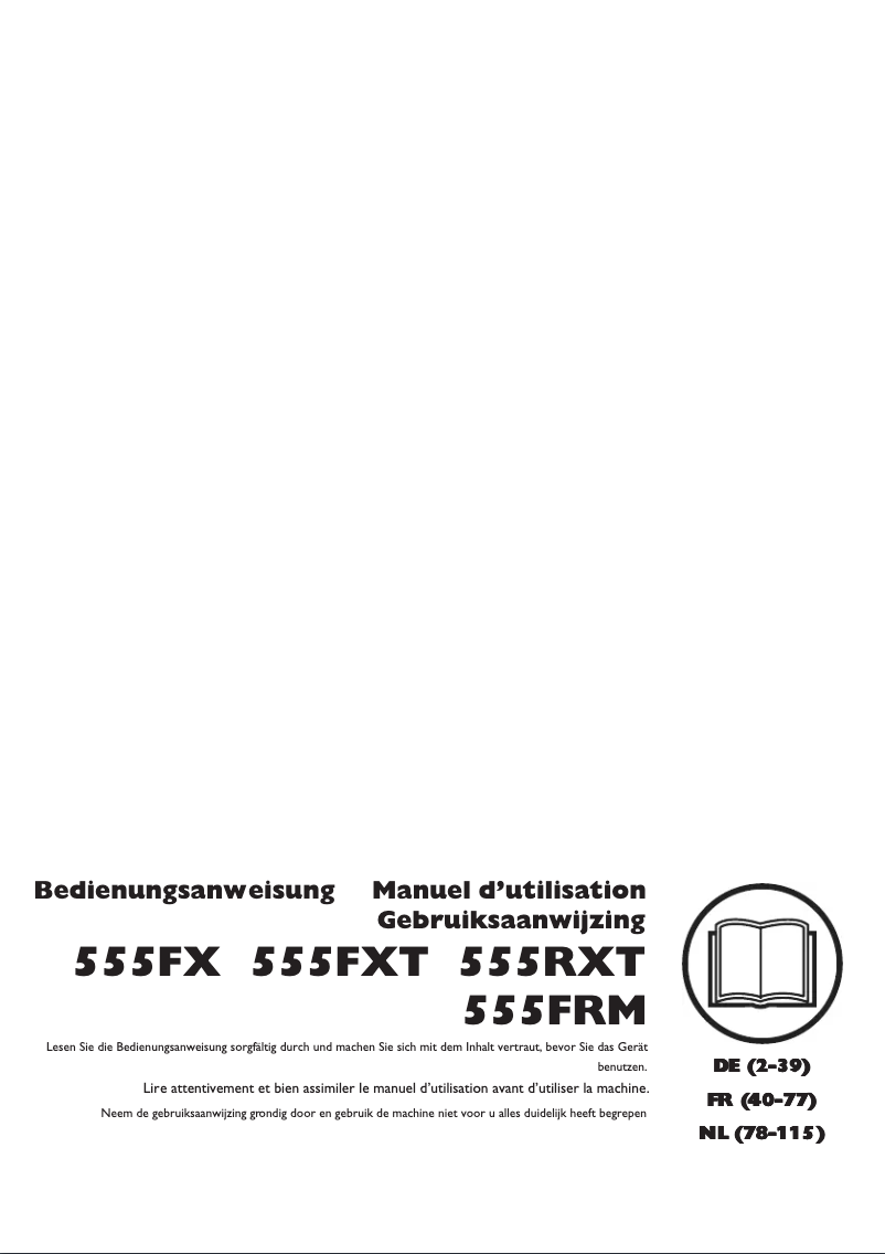 Página 1 del manual Manual de usuario Husqvarna 555FRM
