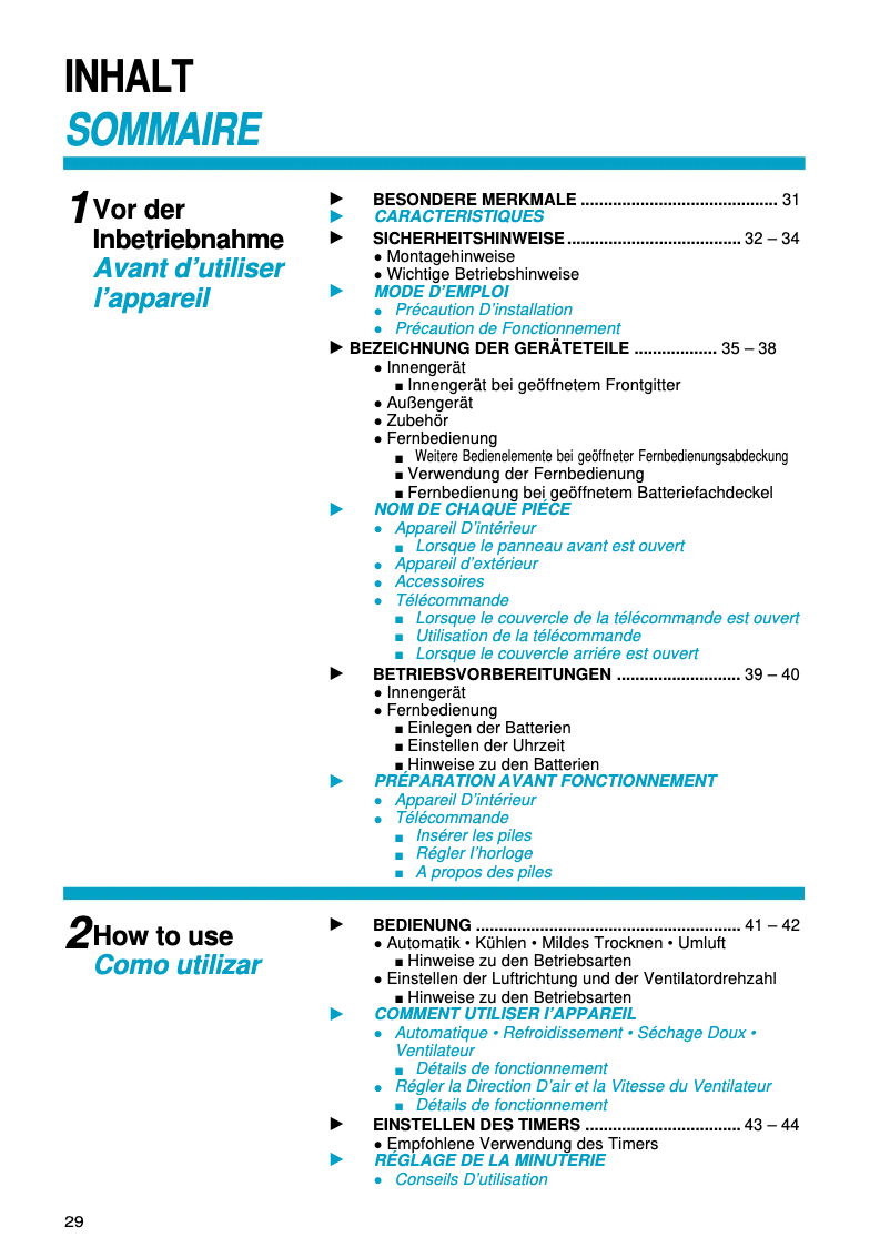 Image de la première page du manuel de l'appareil CU-C95KE