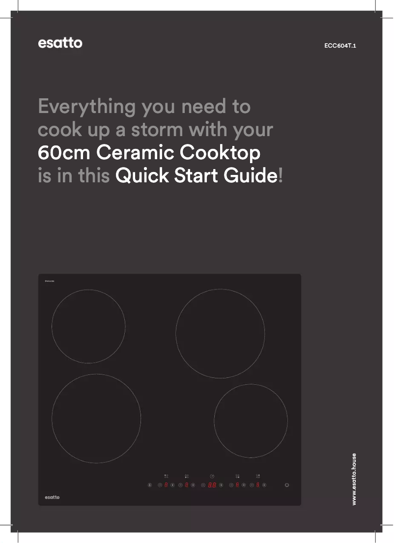 Page 1 de la notice Guide de démarrage rapide Esatto ECC604T.1