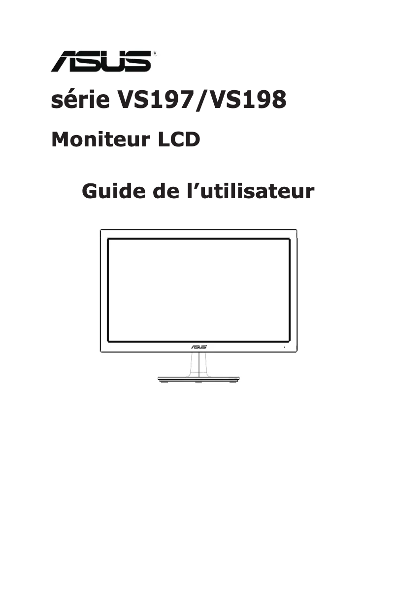 Page n°1 - Manuel utilisateur Asus VS197