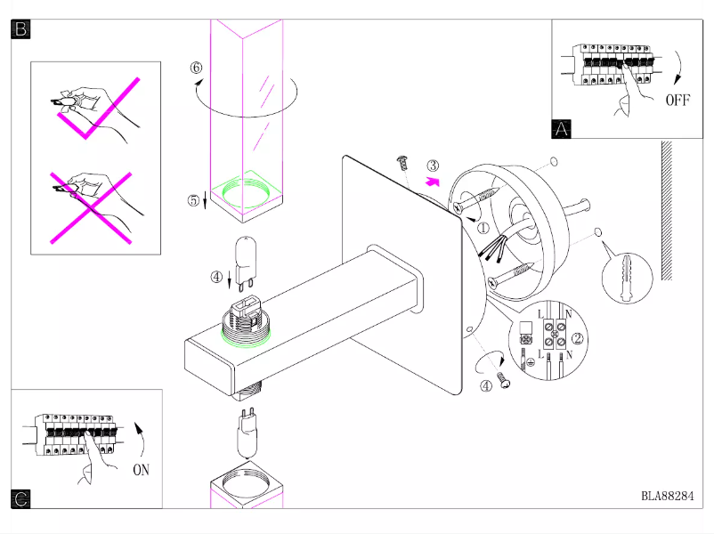 Page n°1 - Manuel utilisateur Eglo Palmero