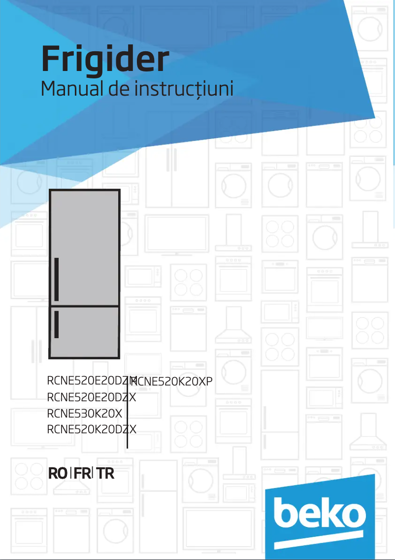 Page 1 de la notice Manuel utilisateur Beko RCNE520K20XP
