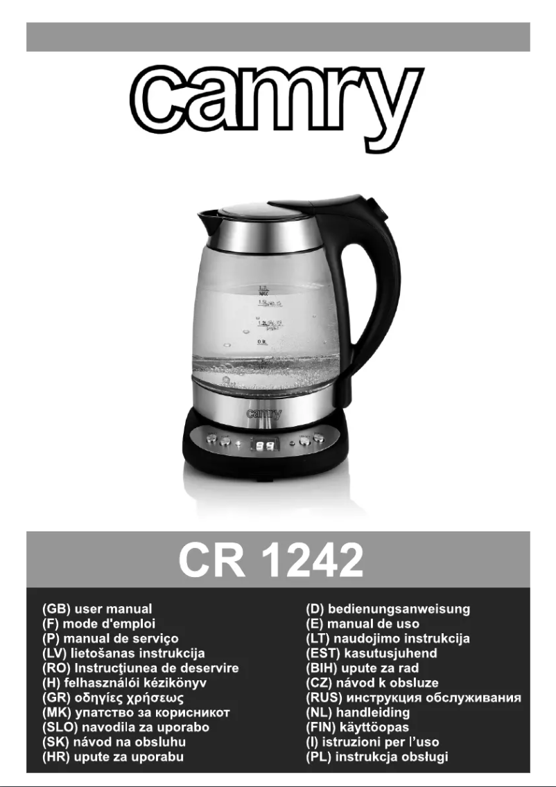 Page 1 de la notice Manuel utilisateur Adler CR 1242