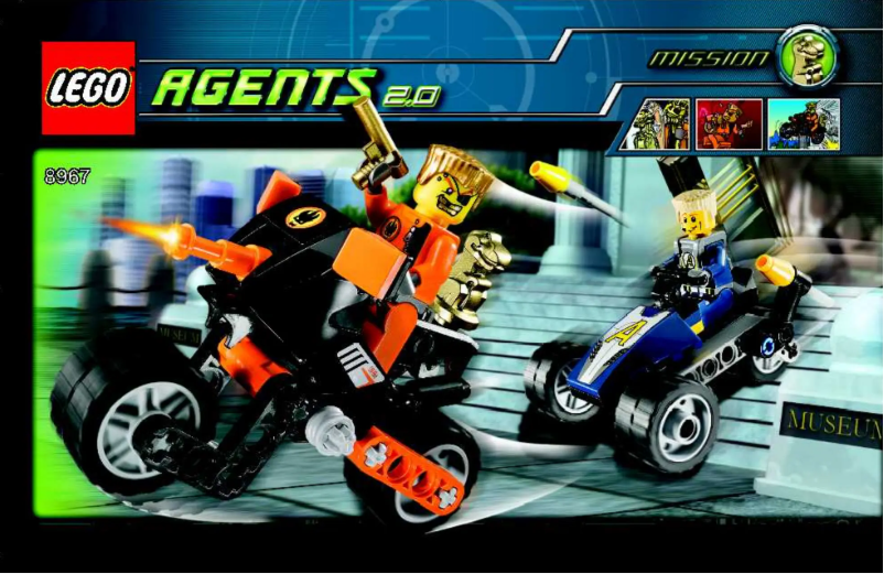 Page 1 de la notice Manuel utilisateur Lego Agents 8967