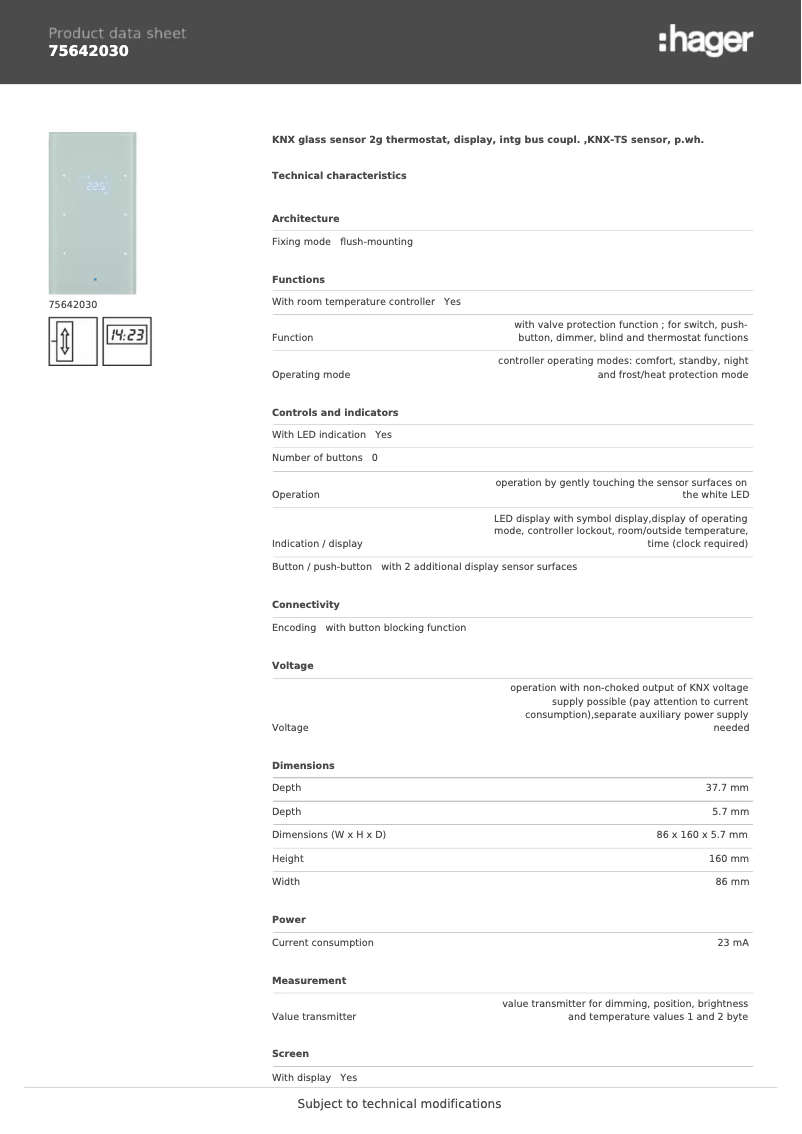 Image de la première page du manuel de l'appareil 75642030