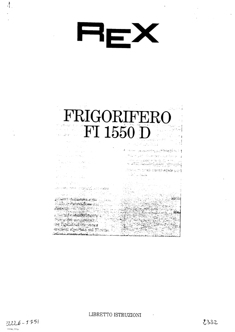 Page n°1 - Manuel utilisateur Rex FI1550D