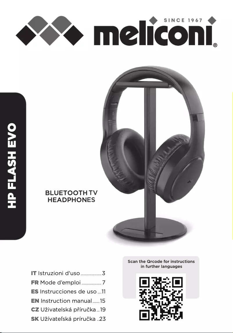 Page 1 de la notice Manuel utilisateur Meliconi HP 600 PRO