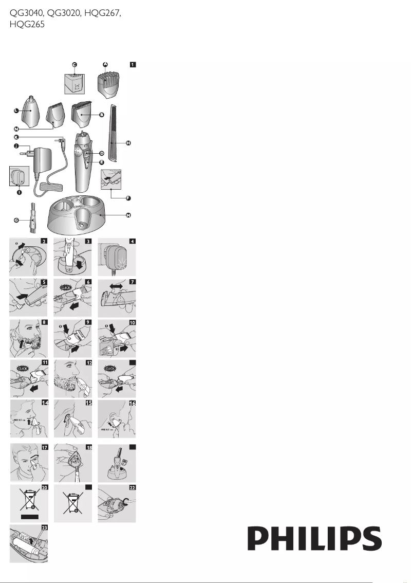 Image de la première page du manuel de l'appareil QG3040