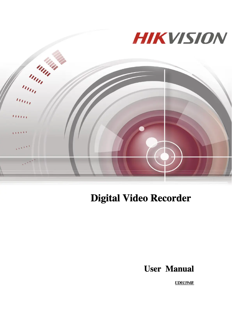 Page 1 de la notice Manuel utilisateur Hikvision DS-8116HUHI-F8/N