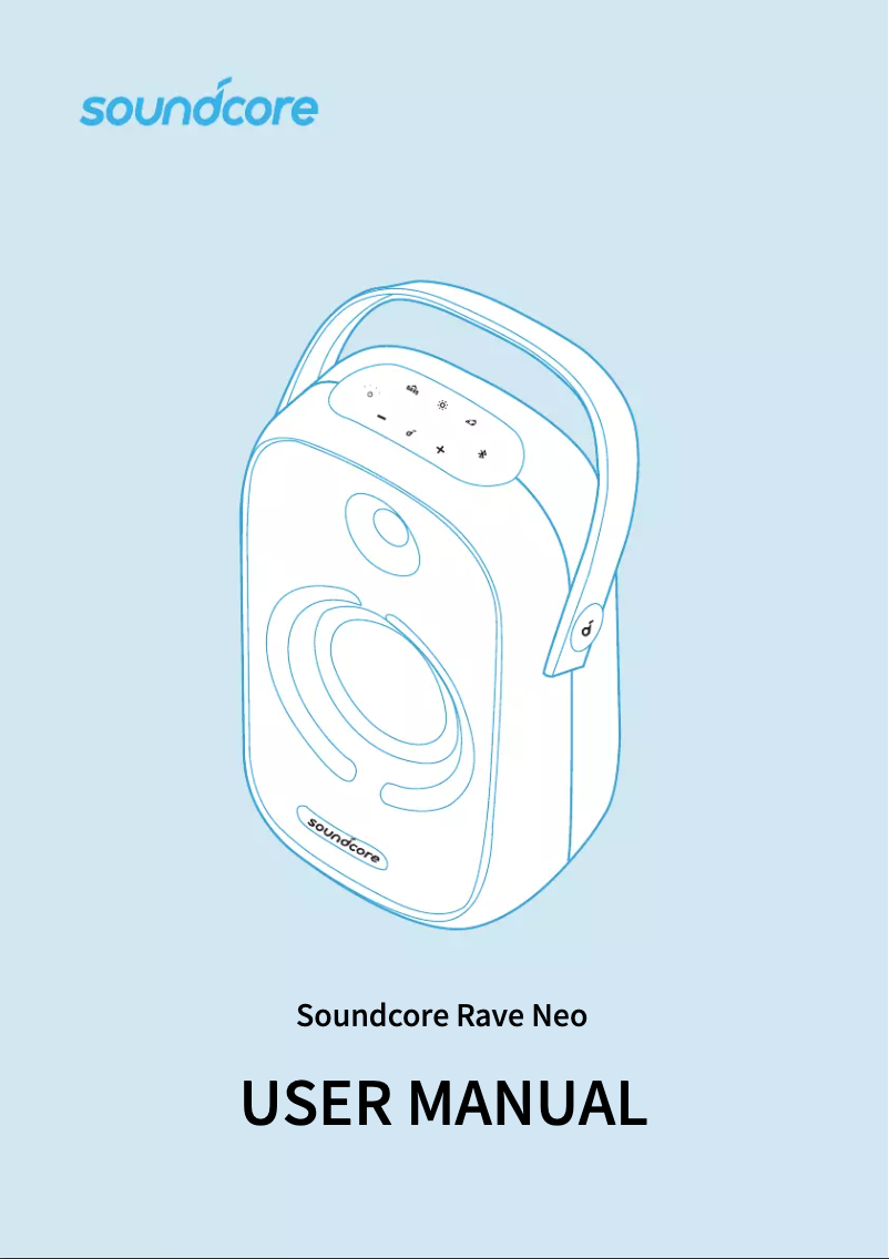 Página 1 del manual Manual de usuario Anker Soundcore Rave Neo