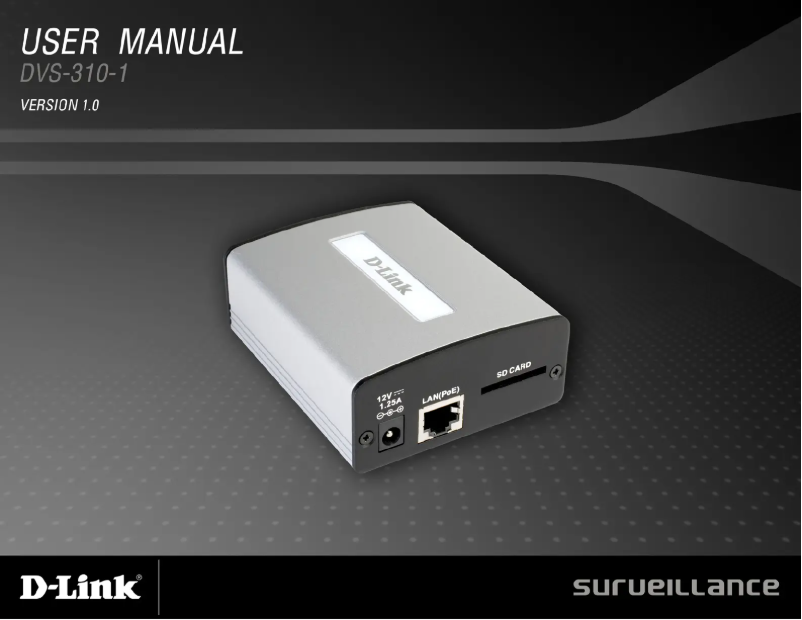 Image de la première page du manuel de l'appareil DVS-310-1