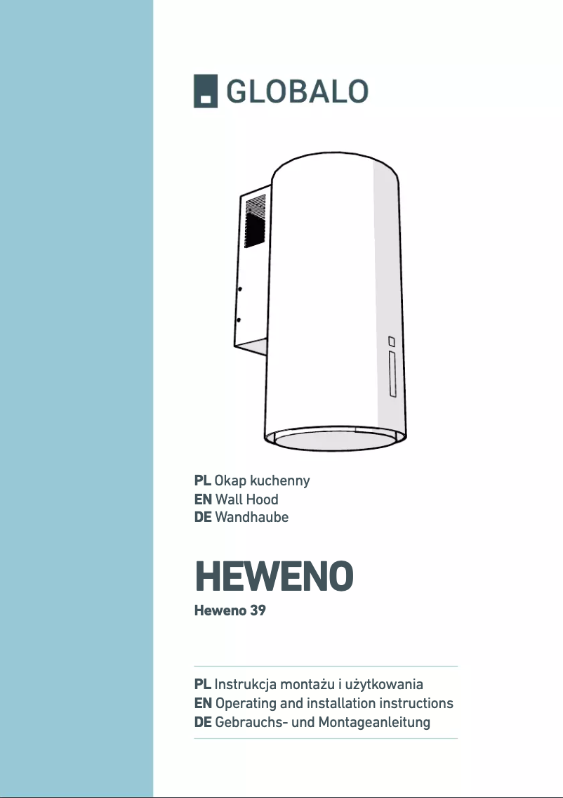 Page 1 de la notice Manuel utilisateur Globalo Heweno 39