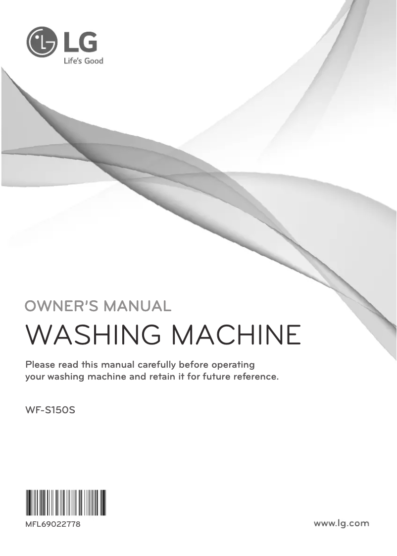 Página 1 del manual Manual de usuario LG WF-S150S