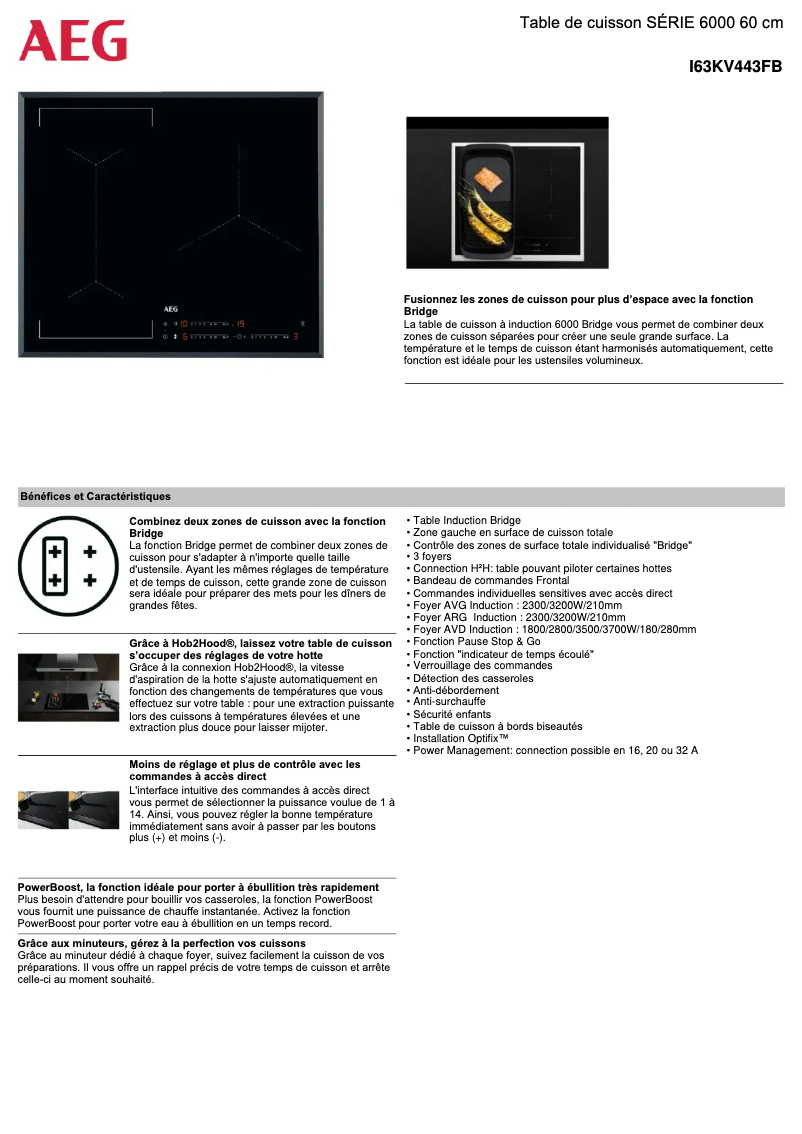 Image de la première page du manuel de l'appareil I63KV443FB
