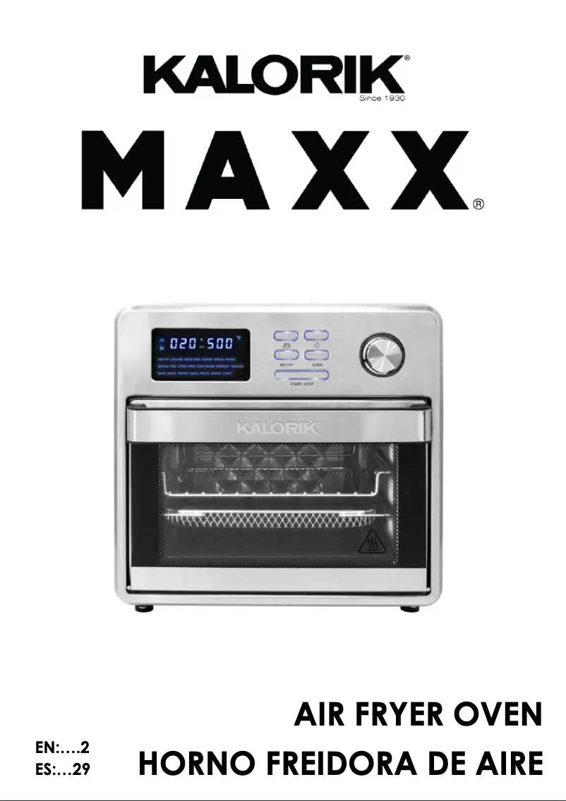Página 1 del manual Manual de usuario Kalorik MAXX AFO 47797 SS