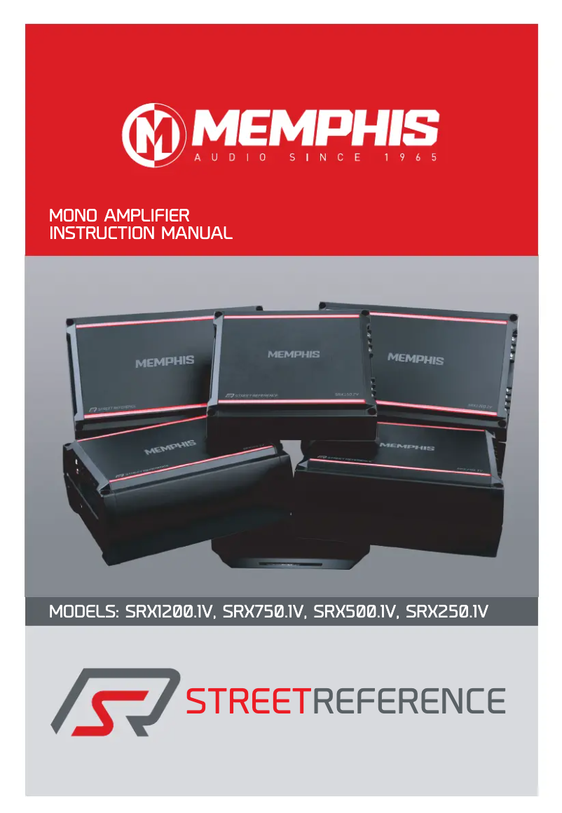 Page n°1 - Manuel utilisateur Memphis Audio SRX1200.1V