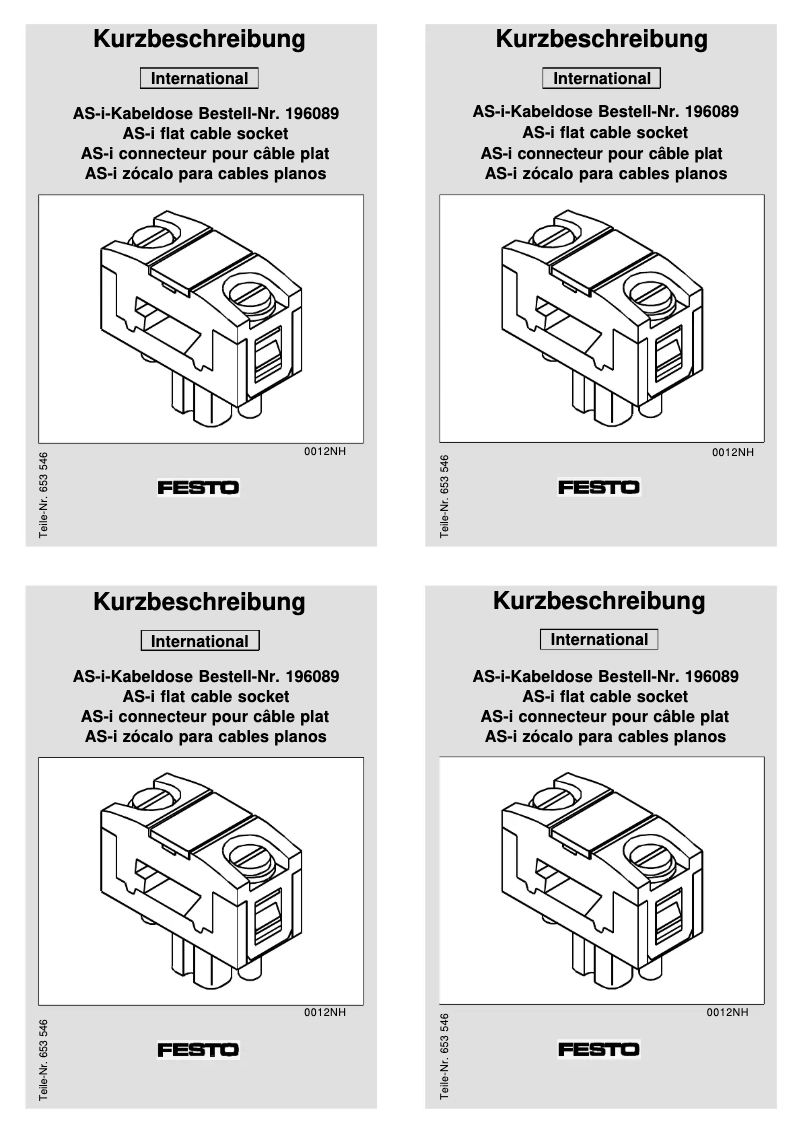 Image de la première page du manuel de l'appareil ASI-SD-FK180