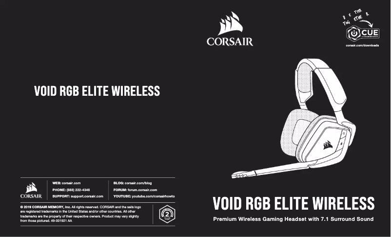 Image de la première page du manuel de l'appareil Void RGB Elite Wireless