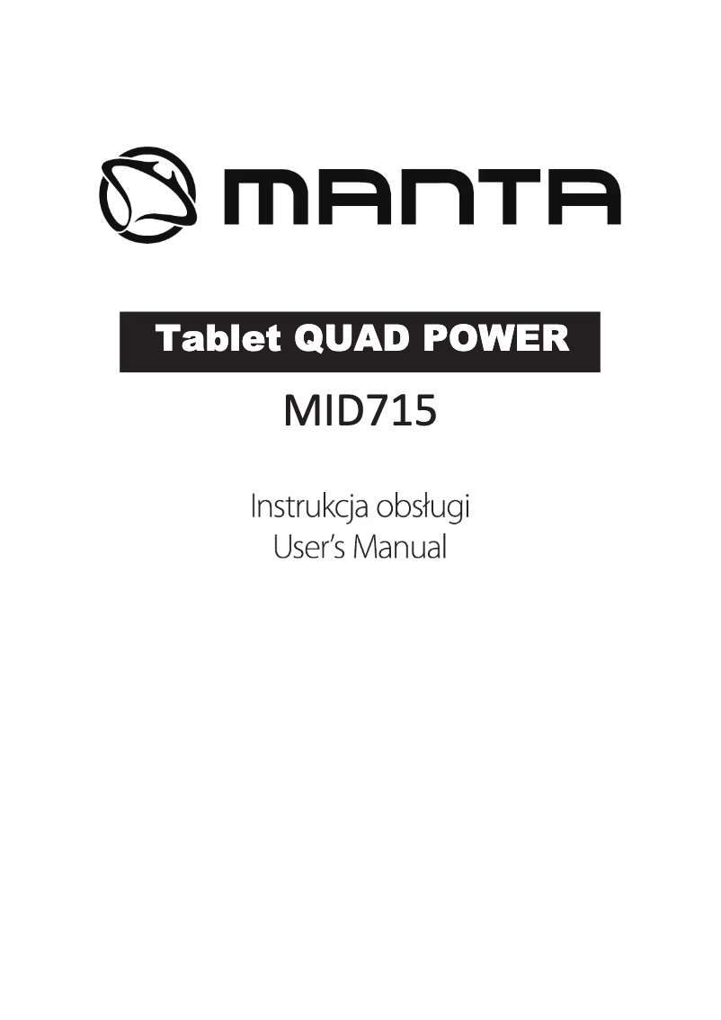 Page 1 de la notice Manuel utilisateur Manta Duo Power MID715