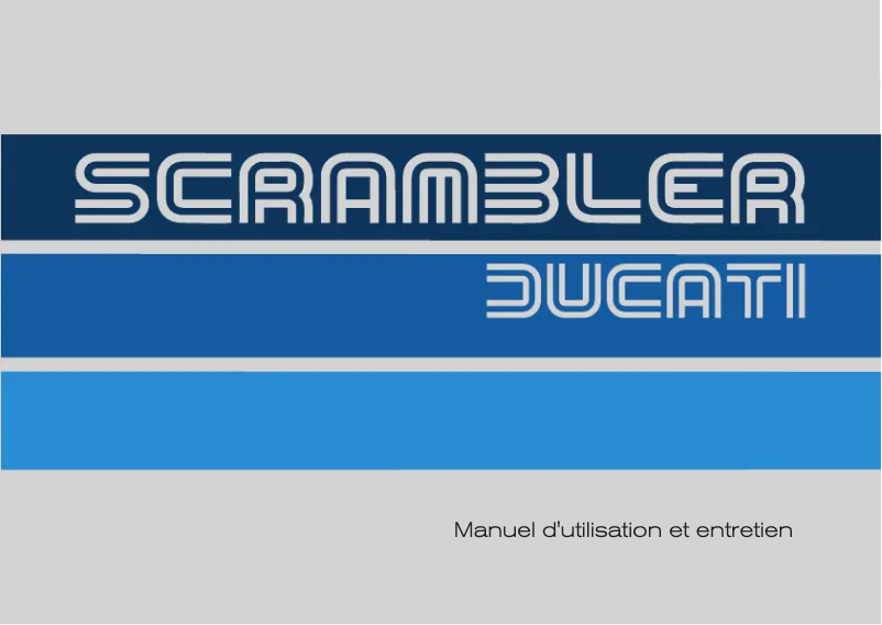 Page 1 of the manual User Manual Ducati Cafè Racer (2019)