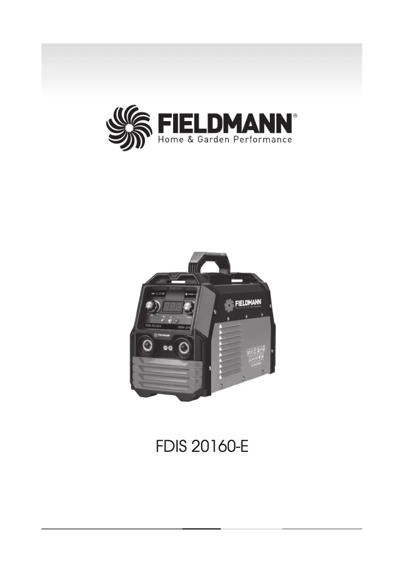 Page 1 de la notice Manuel utilisateur Fieldmann FDIS 20160-E