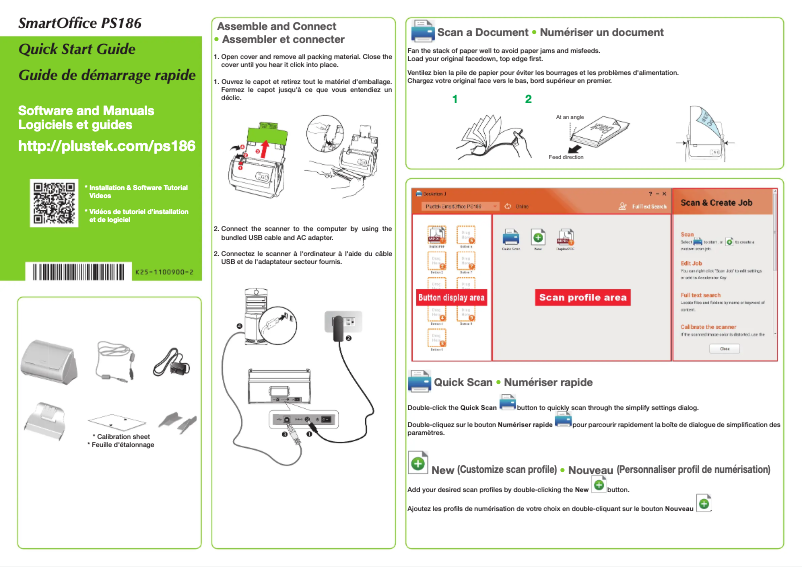 Page n°1 - Manuel utilisateur Plustek SmartOffice PS186