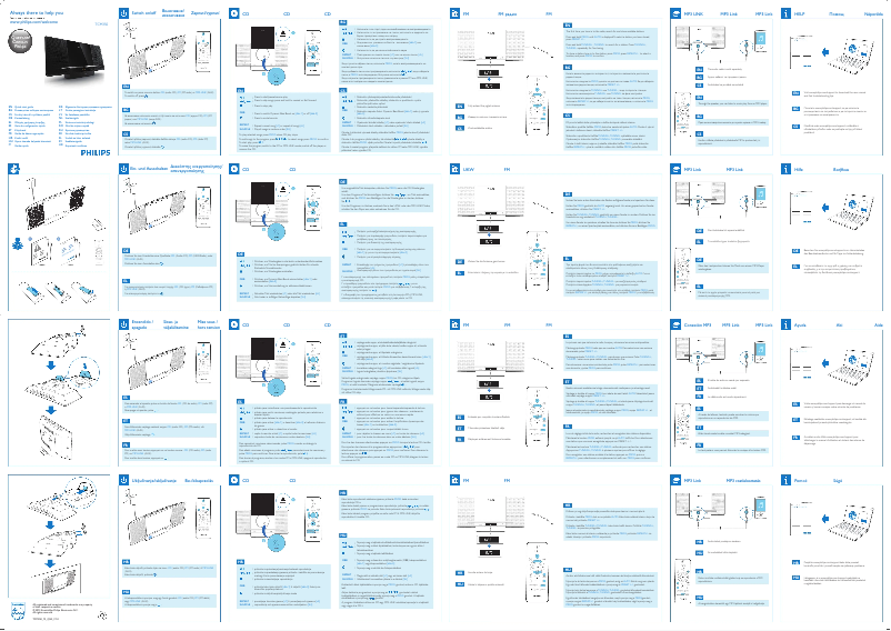 Page n°1 - Manuel utilisateur Philips TCM350