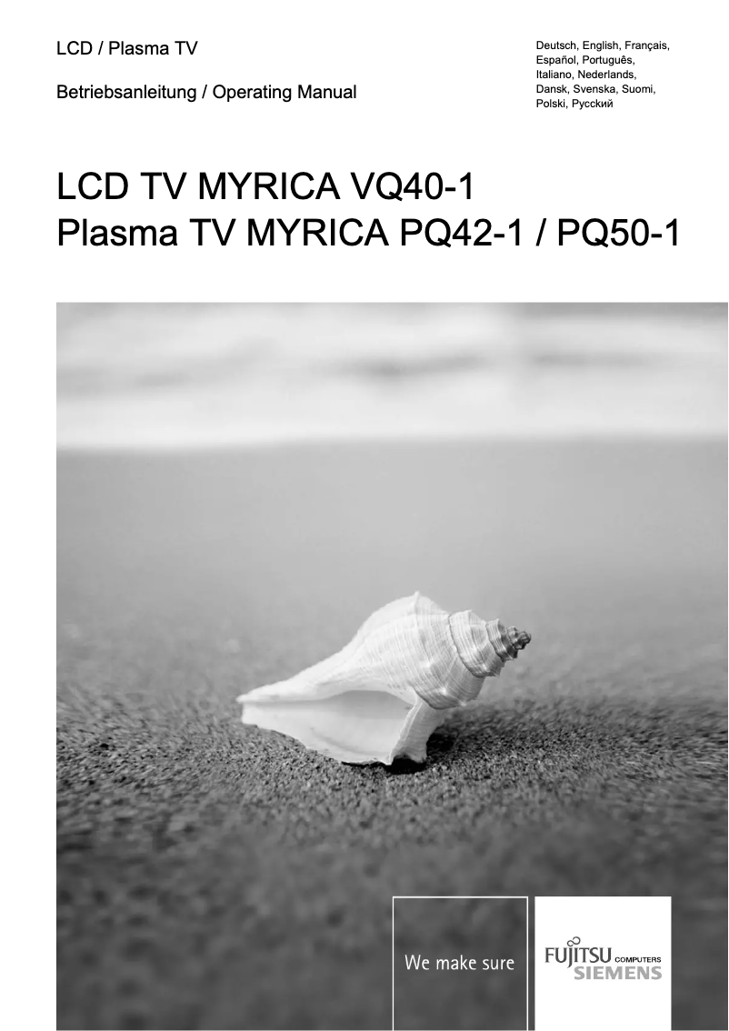 Page 1 de la notice Manuel utilisateur Fujitsu Siemens Myrica PQ42-1
