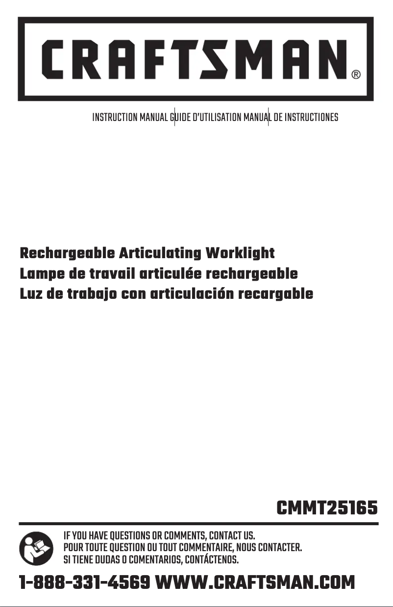 Image de la première page du manuel de l'appareil CMMT25165