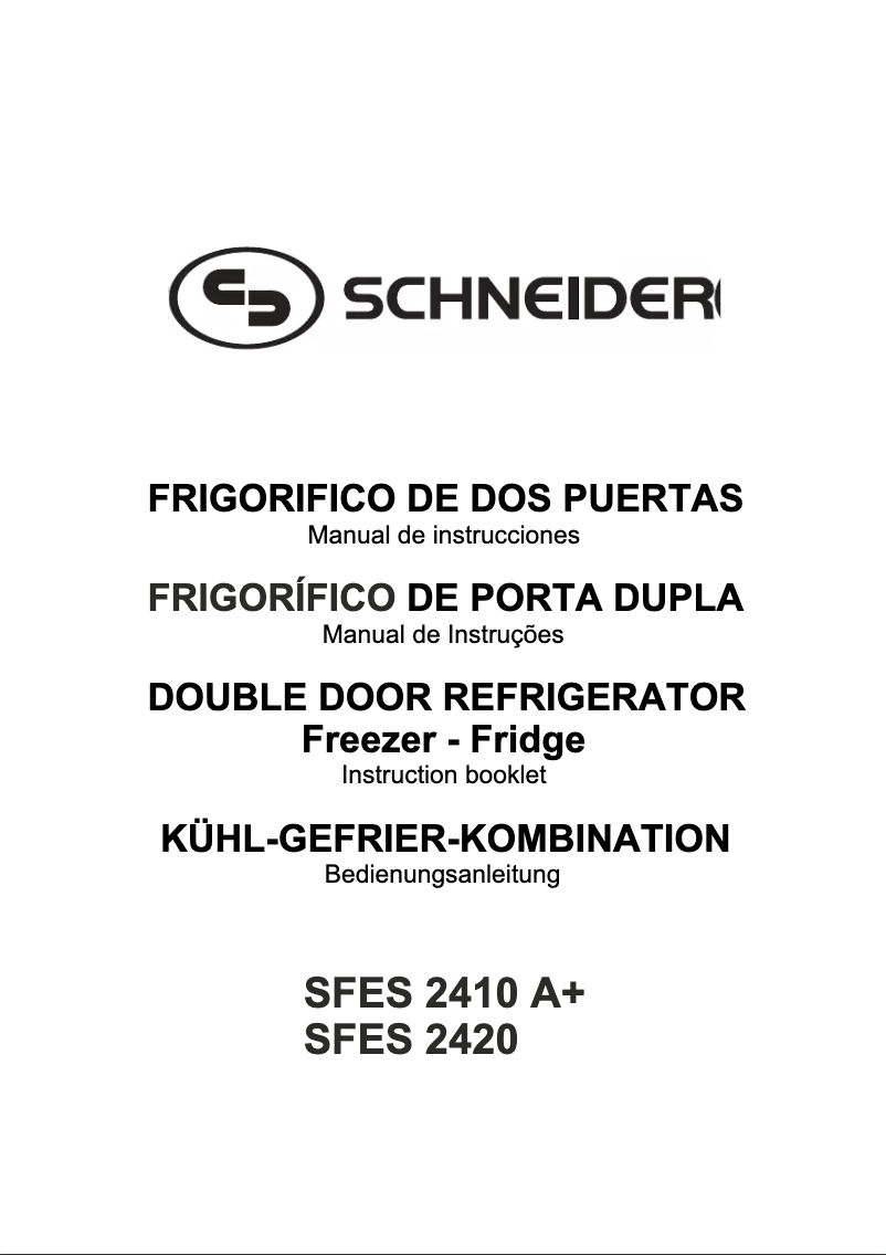 Página 1 del manual Manual de usuario Schneider SFES 2410