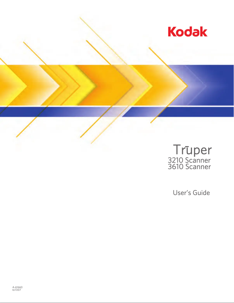 Page n°1 - Manuel utilisateur Kodak Truper 3210