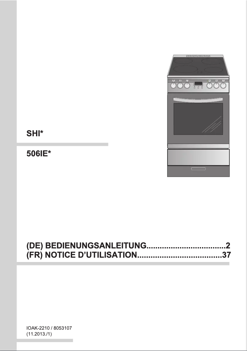 Page 1 de la notice Manuel utilisateur Amica SHI 11574 E