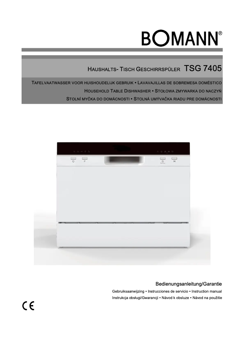 Page 1 de la notice Manuel utilisateur Bomann TSG 7405