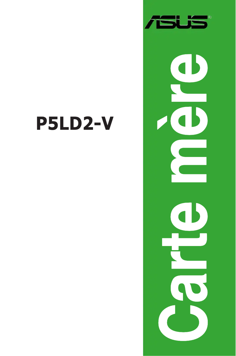 Page 1 de la notice Manuel utilisateur Asus P5LD2-V